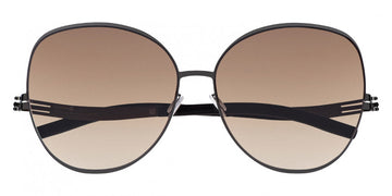 Ic! Berlin® Virginia P Gun-Metal / Brown Sand 64 Sunglasses