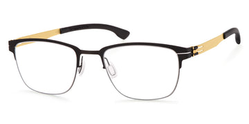 Ic! Berlin® The Lone Wolf Black-Matt Gold 51 Eyeglasses