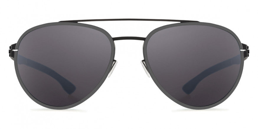 Ic! Berlin® Ferrum Black-Gun-Metal 60 Sunglasses