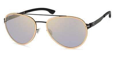 Ic! Berlin® Ferrum Black-Rosé-Gold 60 Sunglasses
