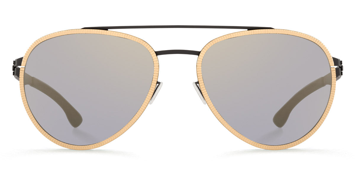 Ic! Berlin® Ferrum Black-Rosé-Gold 60 Sunglasses