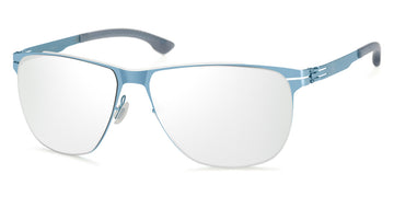 Ic! Berlin® MB 05 White Bridge-Electric-Light-Blue 61 Sunglasses