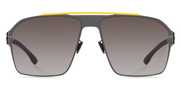 Ic! Berlin® AMG 02 Yellow Bridge-Gun-Metal 62 Sunglasses