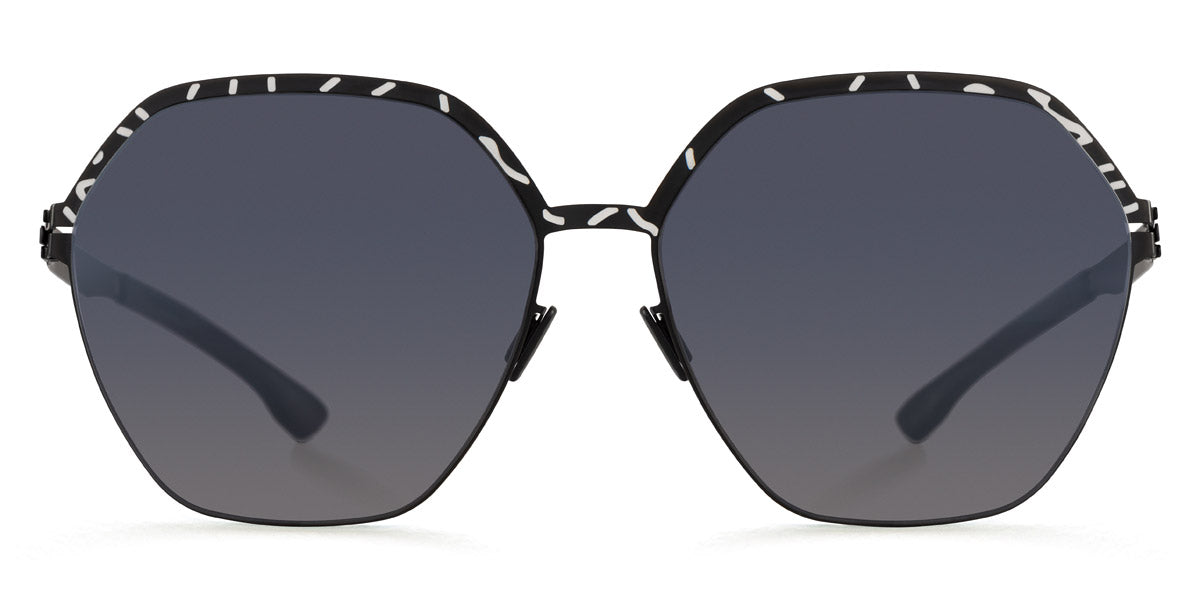 Ic! Berlin® Kiez Motif Black White Inlay 62 Sunglasses