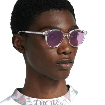 Dior® InDior R1I BioAcetate INDRR1IOR 85G7 - Crystal-Tone and Pink Sunglasses