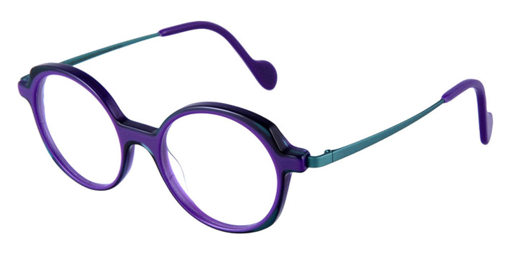 NaoNed® Ivel NAO Ivel 64001 47 - Violet and Green / Matte Petrol Green Eyeglasses