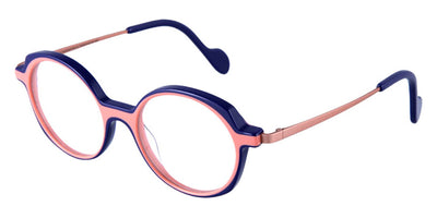 NaoNed® Ivel NAO Ivel 65004 47 - Solid Deco Rose and Solid Orchid Blue / Matte Amber Pink Eyeglasses