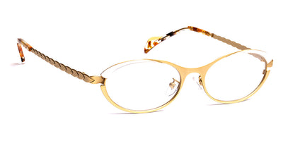J.F. Rey® Joie JFR Joie 5010 51 - 5010 Gold Satin/White Eyeglasses