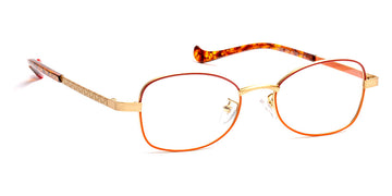 J.F. Rey® Lassie JFR Lassie 3091 49 - 3091 Red/Caramel/Brushed Gold Eyeglasses