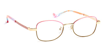 J.F. Rey® Lassie JFR Lassie 8545 49 - 8545 Pink/Khaki/Gold Eyeglasses