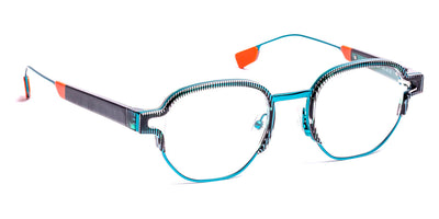 J.F. Rey® JF2989 JFR JF2989 2565 49 - 2565 Blue/Brick/Blue Duck Eyeglasses