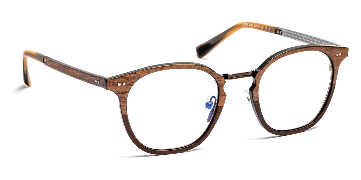 J.F. Rey® JF2999 JFR JF2999 9345 52 - 9345 Wood/Fiber Glasses Brown/Silver/Khaki Eyeglasses