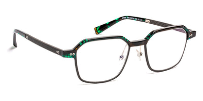 J.F. Rey® JF3002 JFR JF3002 4500 53 - 4500 Green/Orange/Fiber Glasses Black Eyeglasses