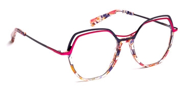 J.F. Rey® JF3026 JFR JF3026 2980 53 - 2980 Flower/Navy/Pink Eyeglasses