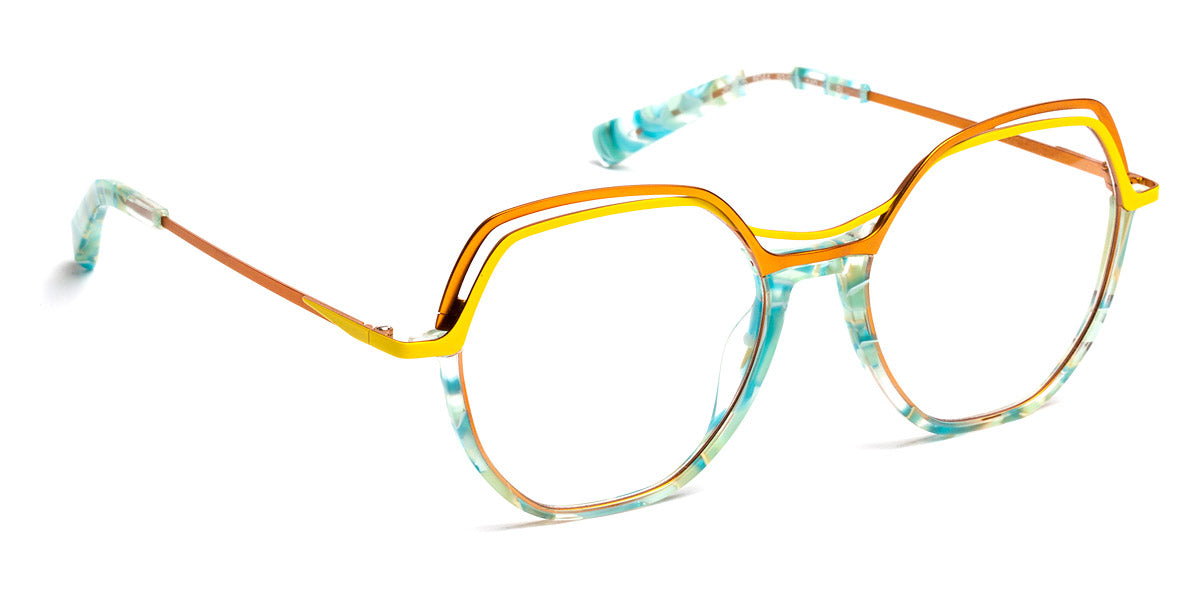 J.F. Rey® JF3026 JFR JF3026 6044 53 - 6044 Green/Orange/Yellow Eyeglasses