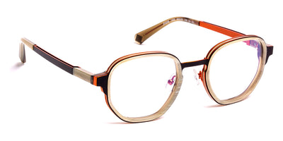 J.F. Rey® JF3036 JFR JF3036 1200 49 - 1200 Horn/Black/Orange Eyeglasses