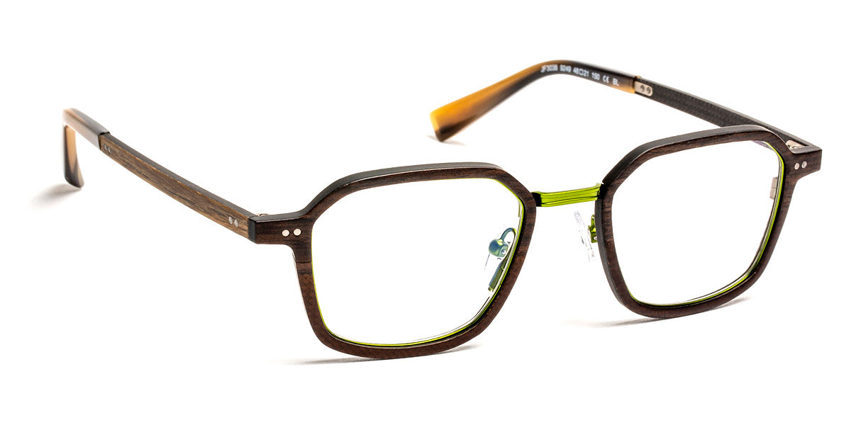 J.F. Rey® JF3038 JFR JF3038 9249 48 - 9249 Wood/Fiber Glasses Brown/Khaki Eyeglasses