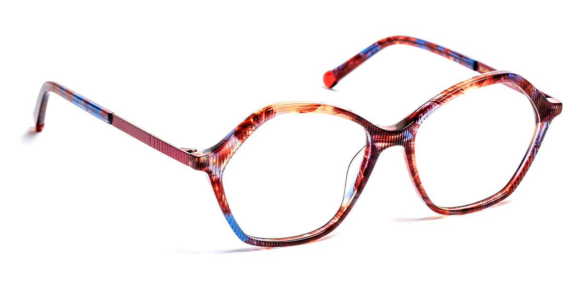 J.F. Rey® Scarlet JFR Scarlet 2035 53 - 2035 Demi Blue/Burgundy Eyeglasses