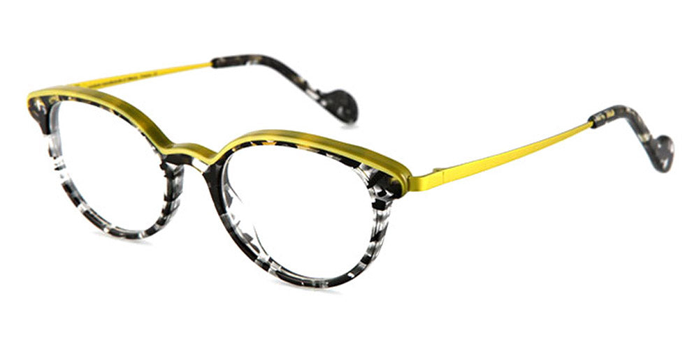 NaoNed® Kent NAO Kent 15021 48 - Black and Cystal Tortoiseshelll and Light Green / Light Green Eyeglasses