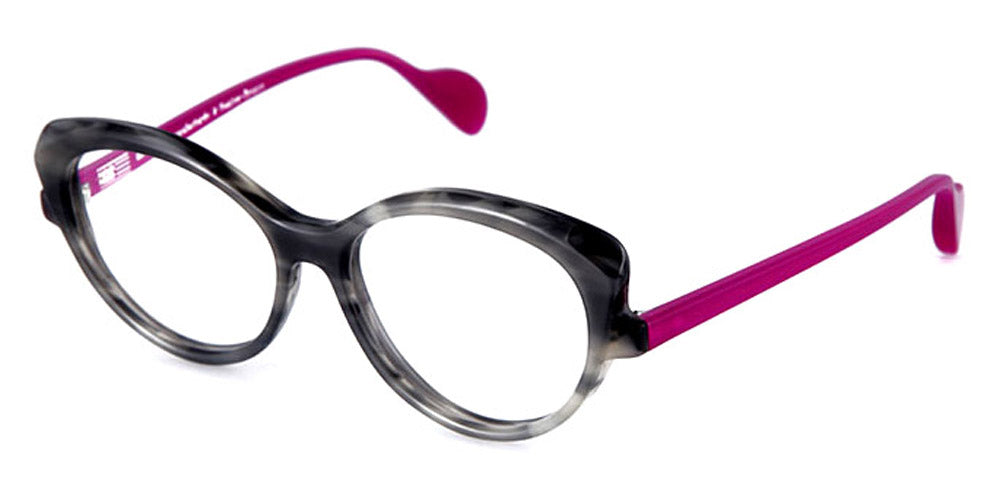 NaoNed® Kistreberzh NAO Kistreberzh 153 53 - Marbled Grey / Fuchsia Pink Eyeglasses