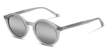 SALT.® LEWIS SAL LEWIS 002 48 - Matte Smoke Grey/Glass Silver Half Flash Lens Sunglasses