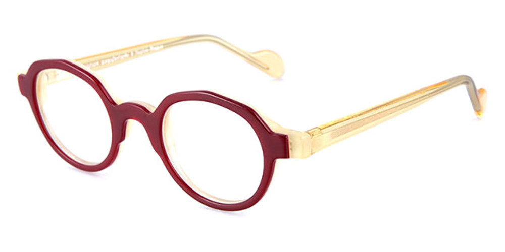 NaoNed® Lokournan NAO Lokournan C024 42 - Burgundy / Crystal Yellow Eyeglasses