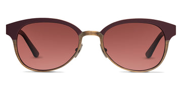 SALT.® MADISON SAL MADISON 002 54 - Redwood Antique Gold/CR39 Crimson Lens Sunglasses