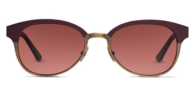 SALT.® MADISON SAL MADISON 002 54 - Redwood Antique Gold/CR39 Crimson Lens Sunglasses