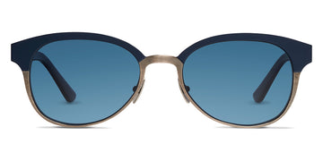 SALT.® MADISON SAL MADISON 003 54 - Indigo Blue Antique Silver/CR39 Denim Lens Sunglasses