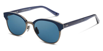 SALT.® MADISON SAL MADISON 003 54 - Indigo Blue Antique Silver/CR39 Denim Lens Sunglasses