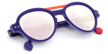 Sabine Be® Mini Be Hype Sun T49 - Matte Purple / Satin Neon Orange Sunglasses