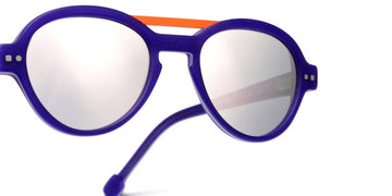 Sabine Be® Mini Be Hype Sun T49 - Matte Purple / Satin Neon Orange Sunglasses