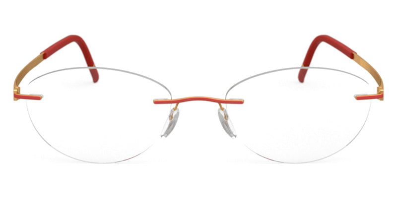 Silhouette® Momentum MOMENTUM II 3020 - 3020 Gold / Siena Red Eyeglasses