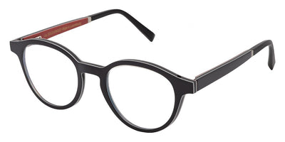 Gold & Wood® NAOS G&W NAOS 01 47 - 01 - Ebony Tanganyika/Burgundy Bolivar Eyeglasses