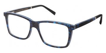 Gold & Wood® NOD G&W NOD 31 56 - 31 - Electric Blue Birch/Black Washiwood/Ebony Tanganyika Eyeglasses