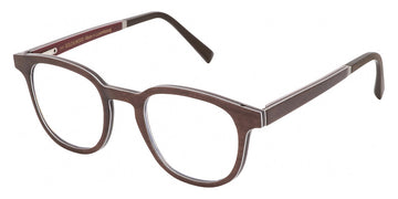 Gold & Wood® OGMA G&W OGMA 42 47 - 42 - Glossywood/Brown Tanganyika/Burgundy Bolivar Eyeglasses