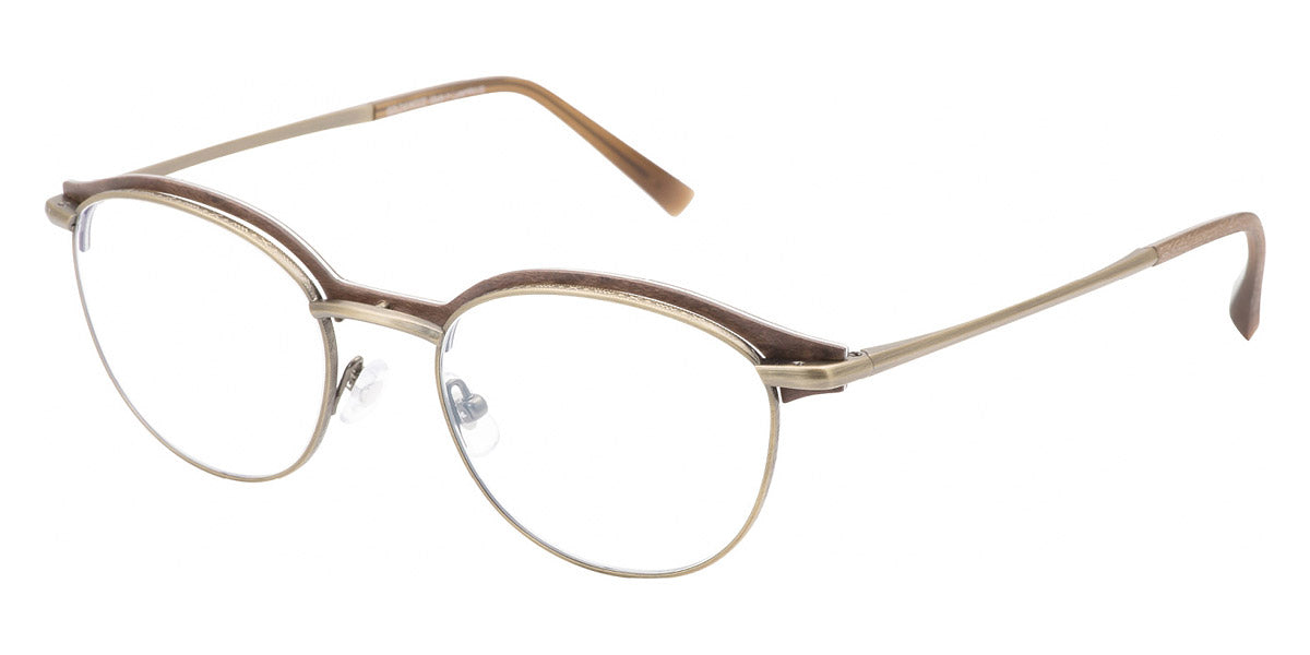 Gold & Wood® ORSAY 04 G&W ORSAY 04 02 50 - 02 - Antique Gold/Brown Birds Eye Maple Eyeglasses