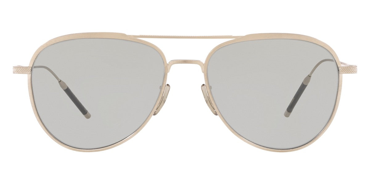 Oliver Peoples® Tk-3 OV1276ST 5254R5 56 - Brushed Silver/Ash Blue Wash Photochromic Sunglasses