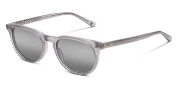 SALT.® PIERCE SAL PIERCE 002 51 - Matte Smoke Grey/Glass Silver Half Flash Lens Sunglasses