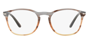 Persol® PO3007V - Striped Gray/Brown Gradient Eyeglasses