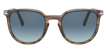 Persol® PO3226S - Striped Gray/Gradient Brown Sunglasses