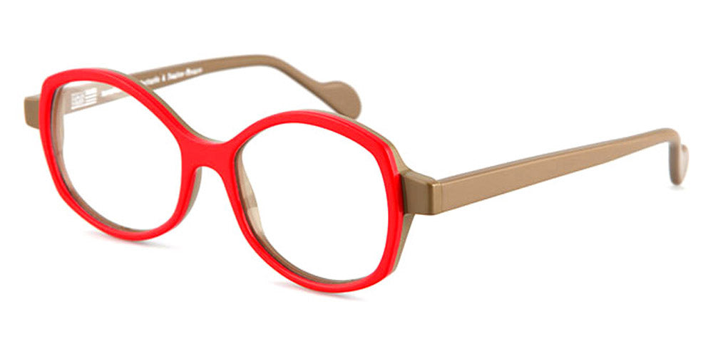 NaoNed® Pont-Aven NAO Pont-Aven C021 49 - Coral Red and Mastic / Mastic Eyeglasses