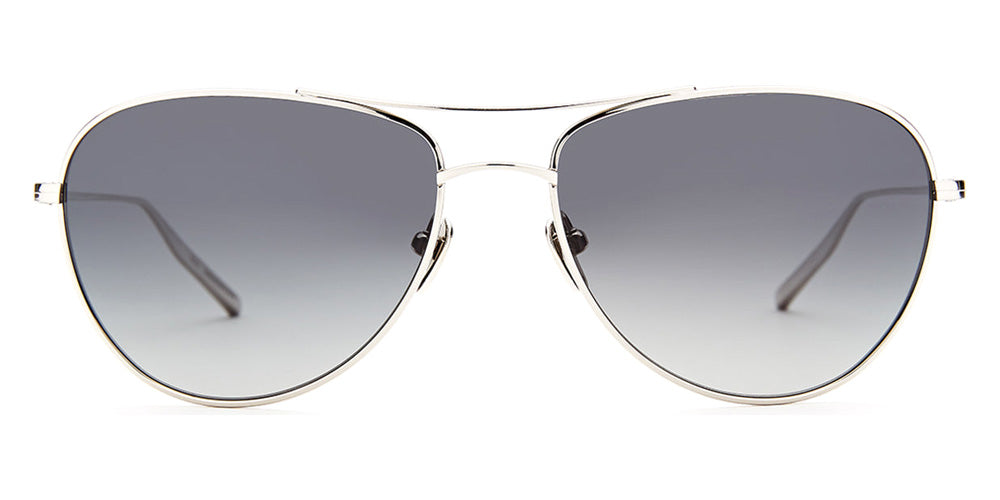 SALT.® PRATT SAL PRATT 003 57 - Traditional Silver/Polarized CR39 Grey Gradient Lens Sunglasses