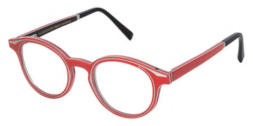 Gold & Wood® RAN G&W RAN 61 47 - 61 - Graphywood/Cherry Red Bolivar/Ebony Tanganyika Eyeglasses