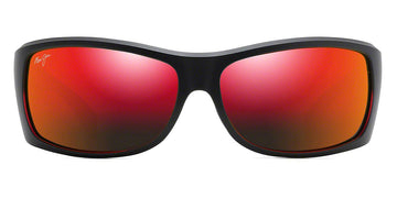 Maui Jim® EQUATOR RM848 04 - Black with Red Interior Sunglasses