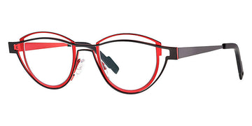 Theo® Shape TH SHAPE 323 44 - Red/Black Eyeglasses