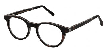 Gold & Wood® SIRIUS NEO G&W SIRIUS NEO 30 46 - 30 - Brown Tanganyika/Black Washiwood Eyeglasses