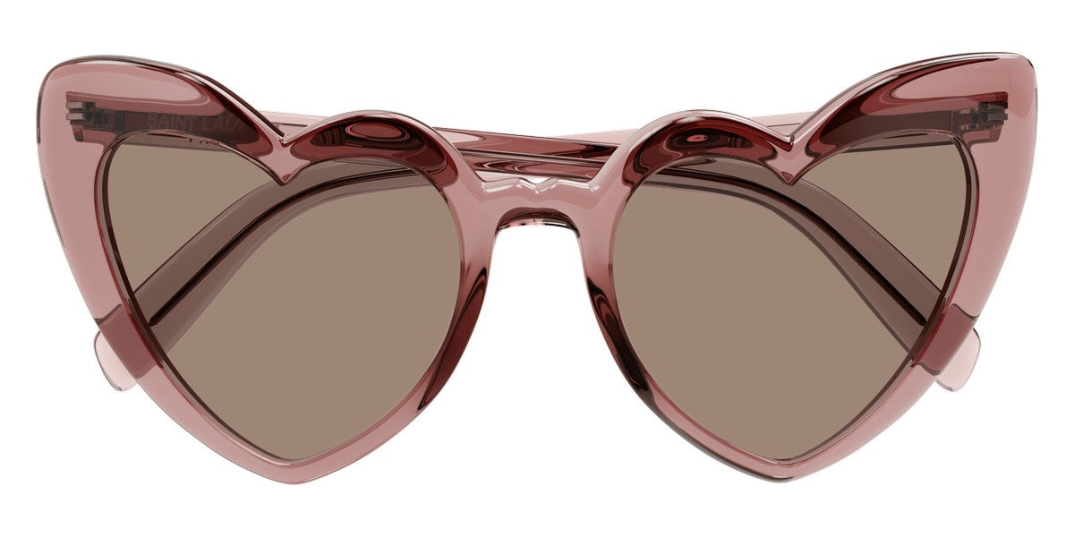 Saint Laurent® SL 181 LOULOU - Pink / Brown Sunglasses