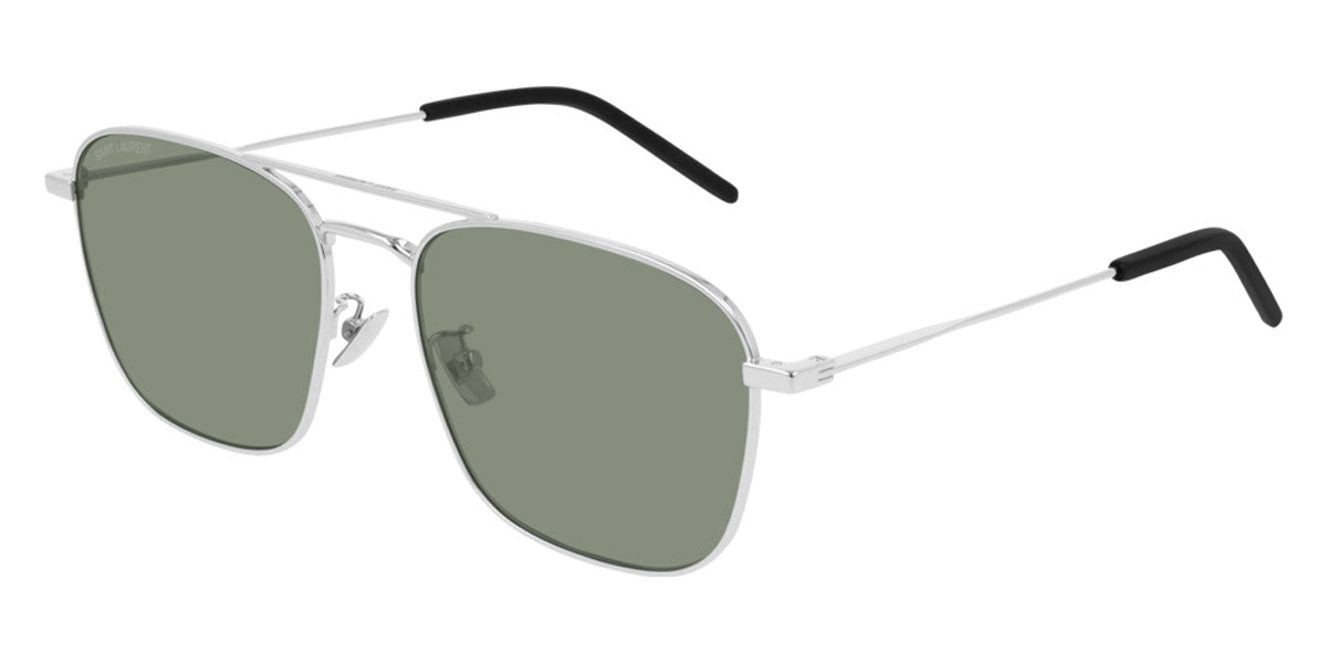 Saint Laurent® SL 309 - Silver / Green Sunglasses