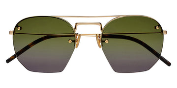 Saint Laurent® SL 422 - Gold / Green Gradient Sunglasses